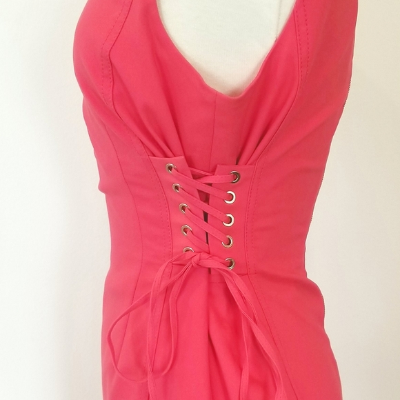 Calvin Klein Lace-Up Corset Style Sheath Dress Career Office Business Attire - Picture 4 of 13